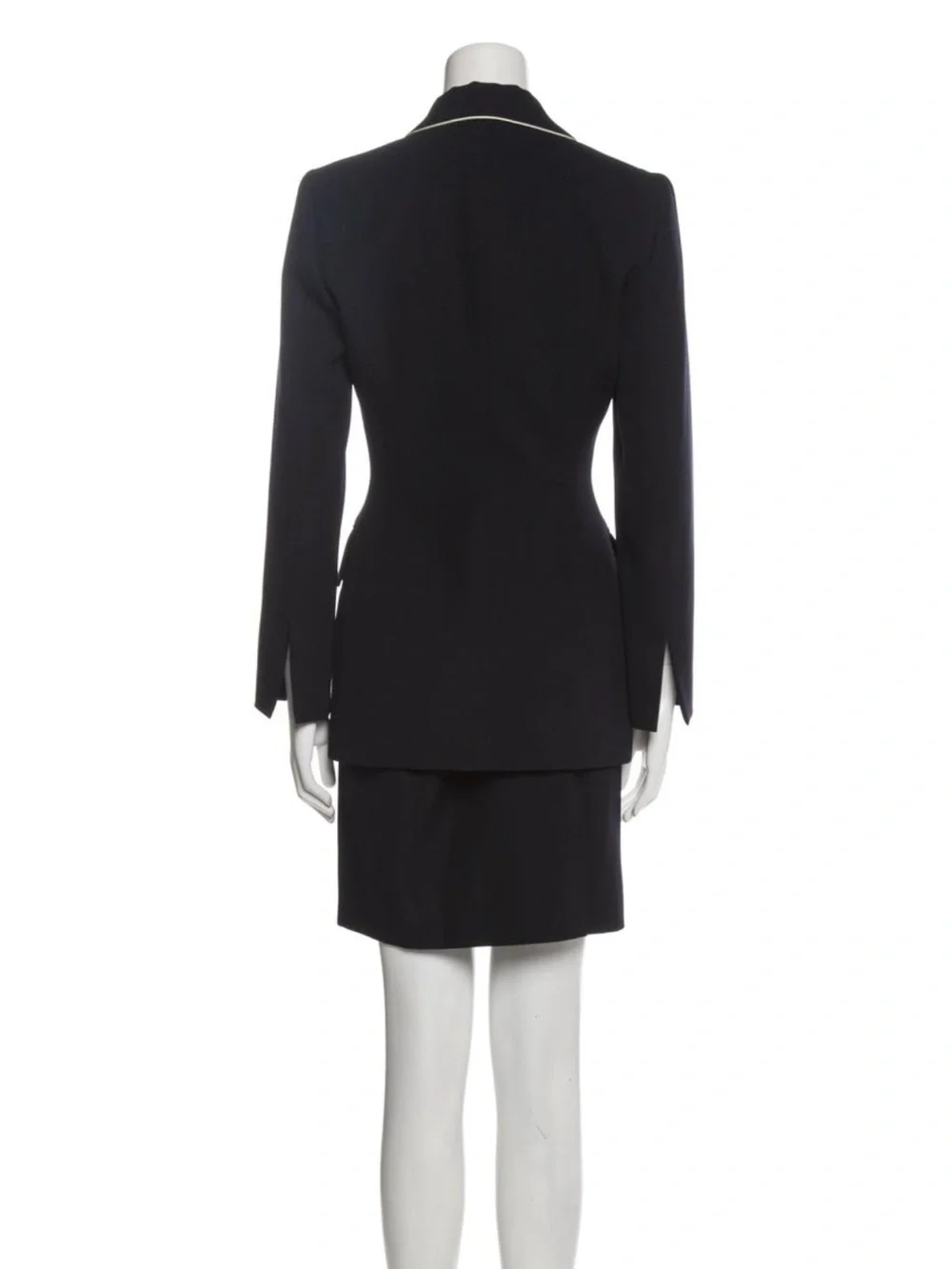 Christian Dior Boutique Paris Quiet Luxury Navy Suit
